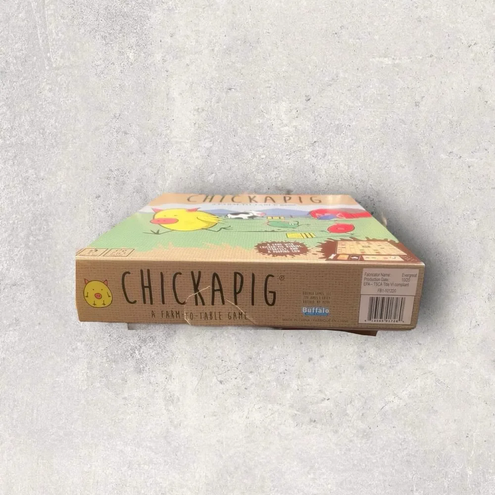 Chickapig Strategic Board Game Family Friendly Game For 2 or 4 Players with ...